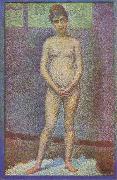 Georges Seurat Model,Front View (mk09) china oil painting reproduction